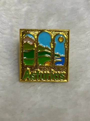 오사카 만박 스페인 파빌리온 Asturias 핀 배지