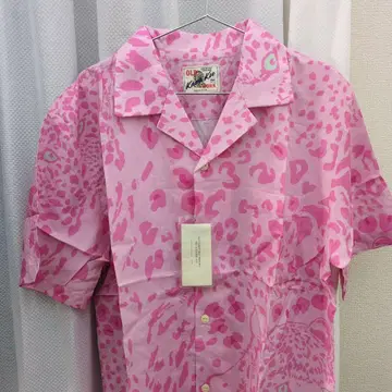 레오파드 무늬 하와이안 셔츠