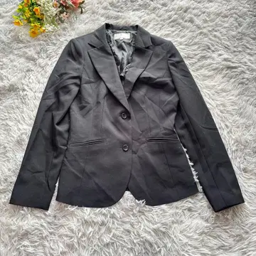 에스프리 뮬 테일러드 자켓 [ M ] 9 블랙 얇은 소재 포멀