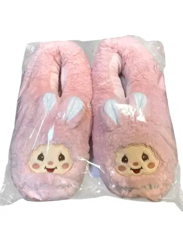 몽치치 복슬복슬 룸슈즈 핑크