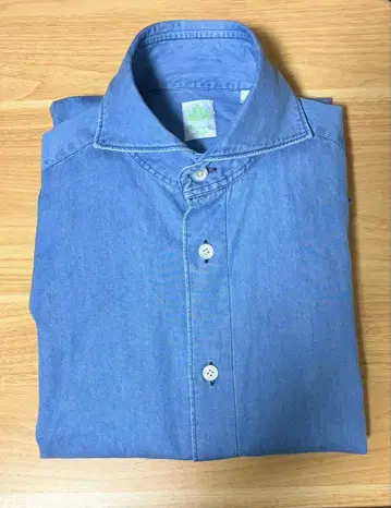 [ 새상품급 ] 피나모레 ( Finamore ) 데님 셔츠 S 사이즈