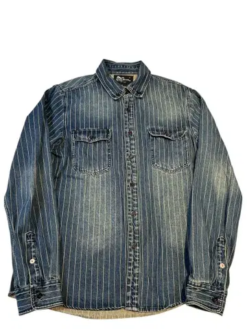 RIFF ROCK 스트랩 데님 셔츠 아메카지