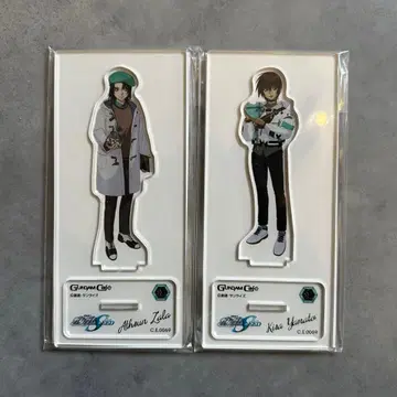 아크릴 스탠드 2개 세트 실버 레인 밀크 하트