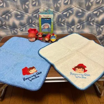 (스튜디오 지브리) 벼랑 위의 포뇨 타월 손수건 트럼프 세트