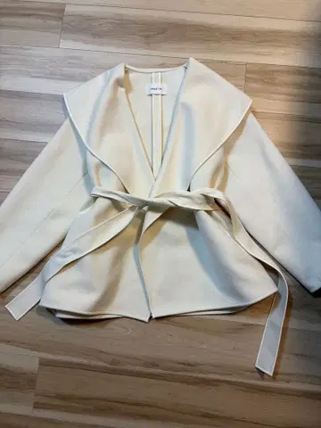 프레이 아이디 숄카라 숏 리버 코트 아우터 벨트 포함