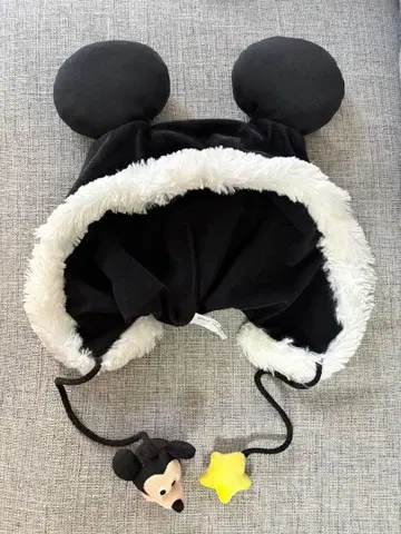 [ 디즈니 ] 미키마우스 귀달린 플리스 모자