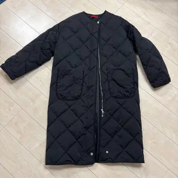 퀼팅 롱 코트