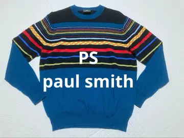 [ 새상품급 ] PS paul smith 멀티 컬러 보더 크루넥 니트