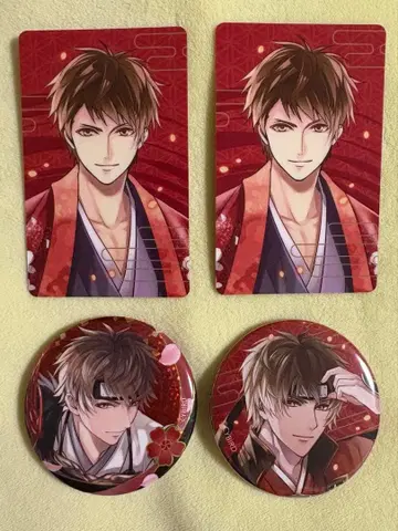 잘생긴 남자 전국 사이쇼 사나다 유키무라 캔뱃지 트레이딩 카드