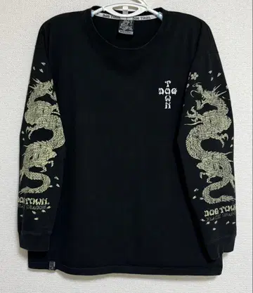 DOG TOWN BLACK DRAGON 용 프린트 T셔츠 블랙 XL