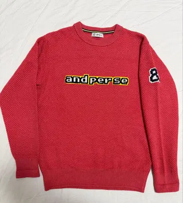 앤퍼시 골프 크루넥 스웨터 남성용 M 사이즈