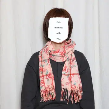 NOBRAND 장미 패턴 머플러