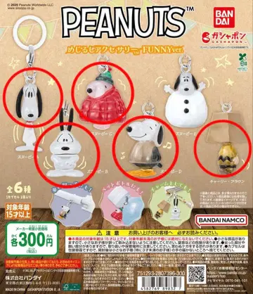 PEANUTS 메지루시 액세서리 Funny ver.