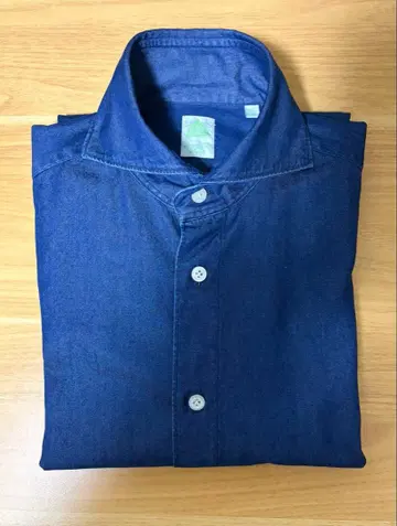 [ 새상품급 ] 피나모레 ( Finamore ) 데님 셔츠 S 사이즈