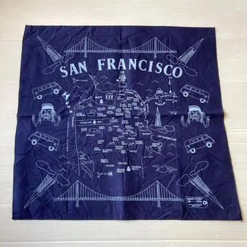 NOS 90s 00s 샌프란시스코 반다나 USA제