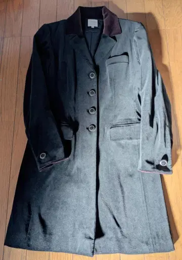 PAULE KA 블랙 롱 코트 38