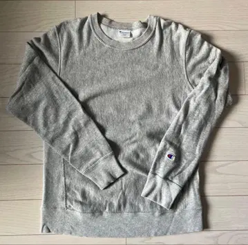 챔피온 리버스 위브 무지 맨투맨 그레이 L 사이즈