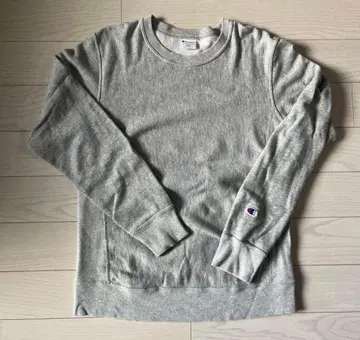 챔피온 리버스 위브 무지 맨투맨 그레이 L 사이즈