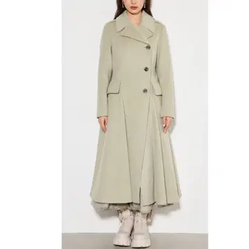 rienda 신데렐라 라인 코트 라임 S