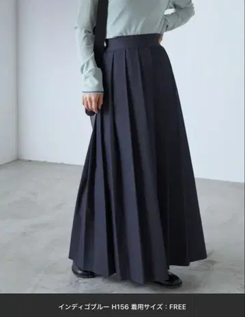 forksy. 데님 롱 플리츠 스커트 프리 사이즈 zozotown