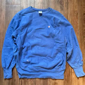 champion 90s 자수 택 리버스 위브 라이트 블루