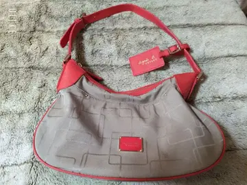 Agnes b. 가죽 나일론 숄더백