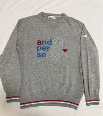 앤퍼시 골프 크루넥 스웨터 남성용 M 사이즈