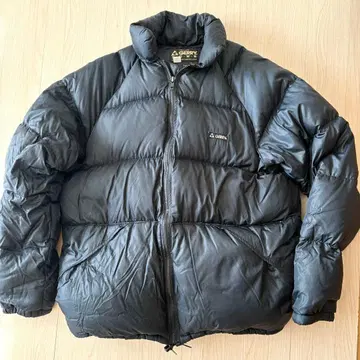 [레어/USA제] 80s-90s GERRY 다운 자켓 블랙 립스탑 M