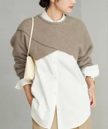 Plage ENRICA 엔리카 슬리브 케이프 니트