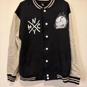 MADBALL 바시티 자켓 M 블랙/그레이