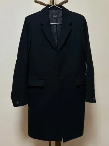 A.P.C. 아페쎄 울 체스터 코트 블랙