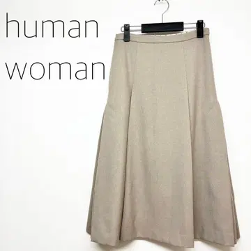 새상품급 휴먼 우먼 베이지 계열 스커트 M 사이즈