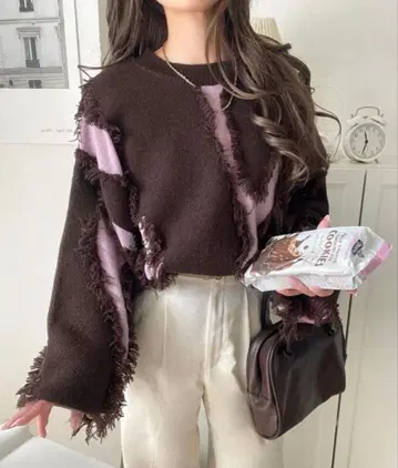 [ 새상품 미사용 ] CLASSICAL ELF 프린지 니트