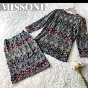 MISSONI 멀티 컬러 니트 셋업