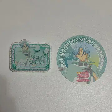 프리큐어 키미프리 큐어 커넥트 아크릴 네임 배지 코스터