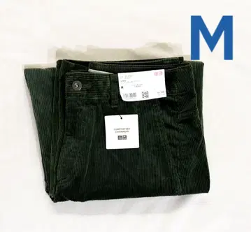 UNIQLO 코듀로이 커브 팬츠 M 사이즈 그린 코토니에 유니클로