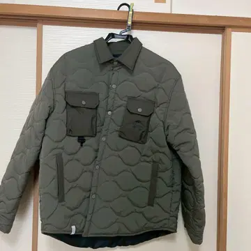 LUCKY HORN 퀼팅 자켓 올리브 그린 L