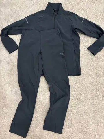 Mizuno 다크 그레이 저지 상하의 세트