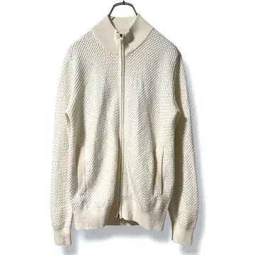 매킨토시 철학 바스켓 편직 스탠드 집업 가디건