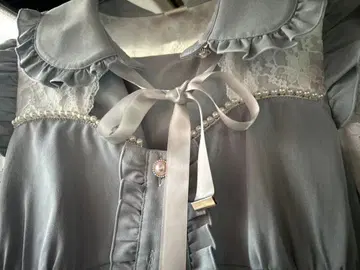 시크릿허니 뷔스티에 절개 셋업 스카이블루