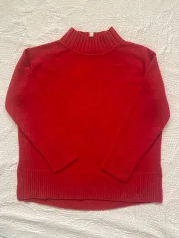 INDIVI 터틀넥 스웨터 38 레드