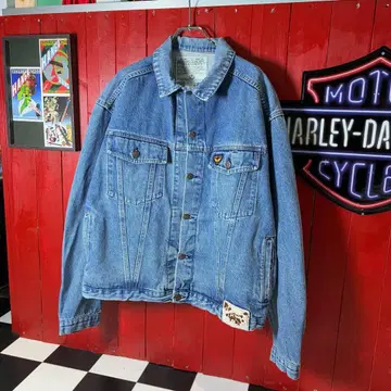 [ 이탈리아제 ] EUR AVIREX 데님 자켓 아비렉스 블루