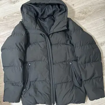 GU 다운 자켓 블랙 넉넉한