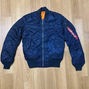 Alpha Industries MA-1 자켓 네이비 쇼트 기장