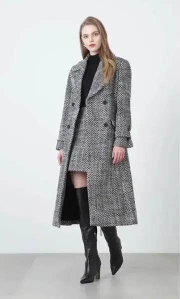 핑키앤다이안 Pinky&Dianne 헤링본 로빙 코트