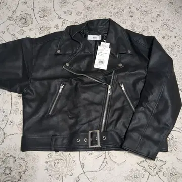 AZUL by moussy 블랙 라이더 자켓 프리 사이즈