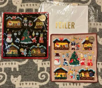 FEILER 크리스마스 손수건 2개 세트