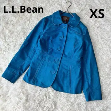 L.L.Bean 코튼 자켓 블루 XS PET 벨트 포함