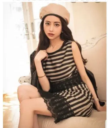 EmiriaWiz 보더 x 스트라이프 원피스 M