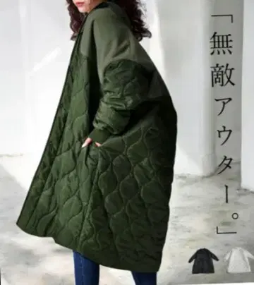 안티카 퀼팅 롱 자켓 안티카 롱 코트 퀼팅